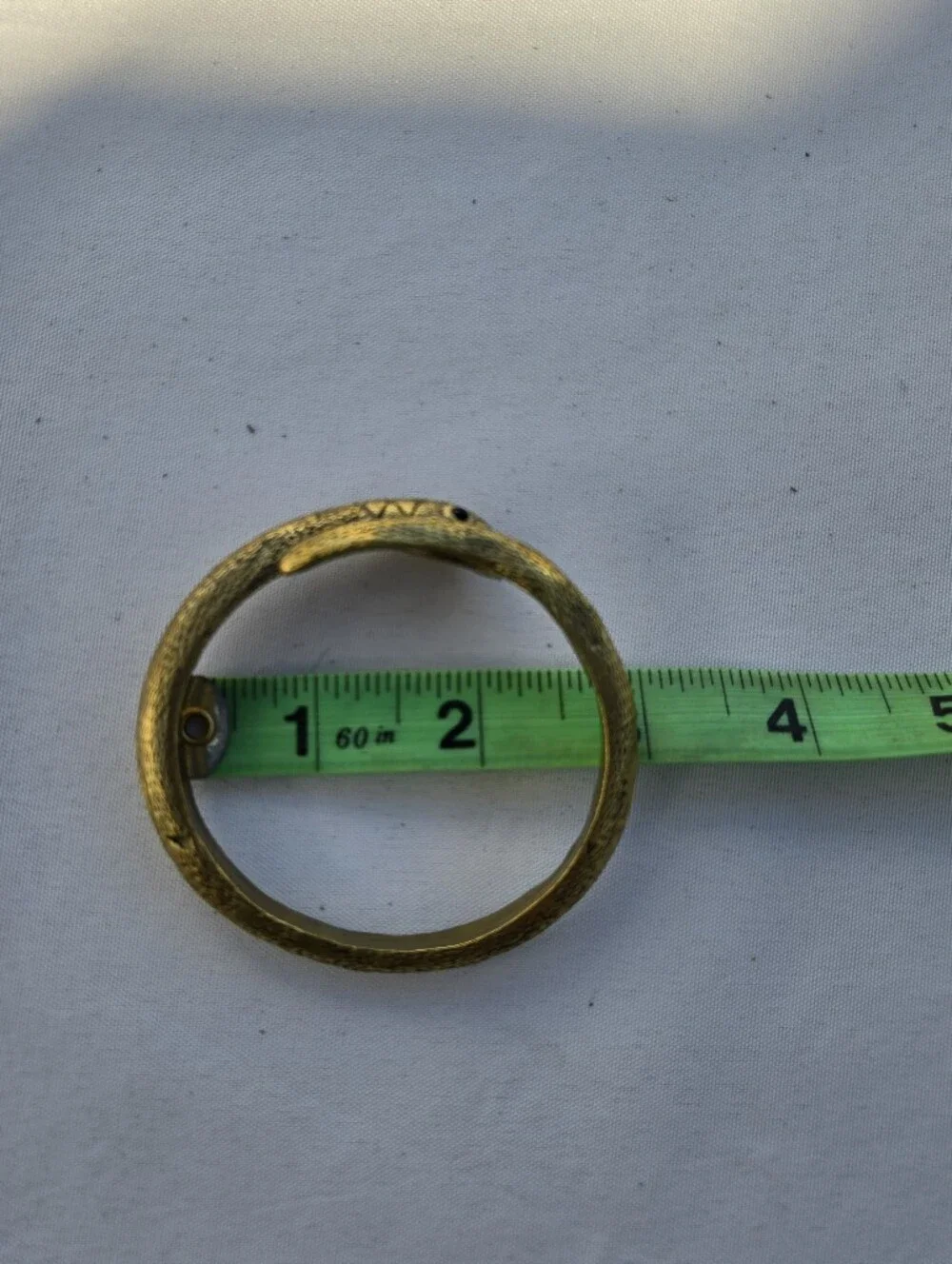 Alkemie Large Snake Bangle Gold Patina